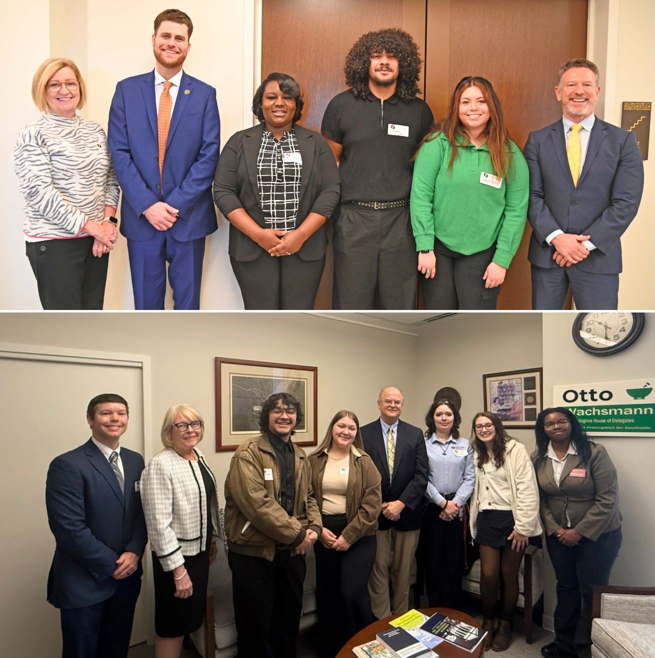 Group of SVCC students and staff at the VA General Assembly 2025