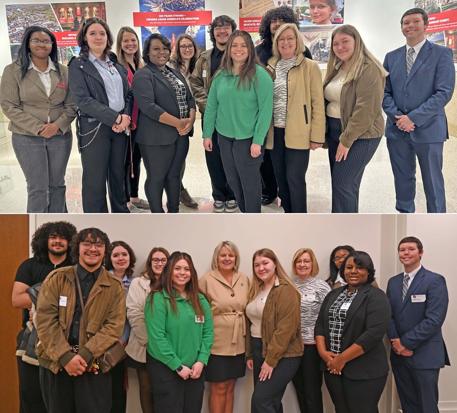 Group of SVCC students and staff at the VA General Assembly 2025