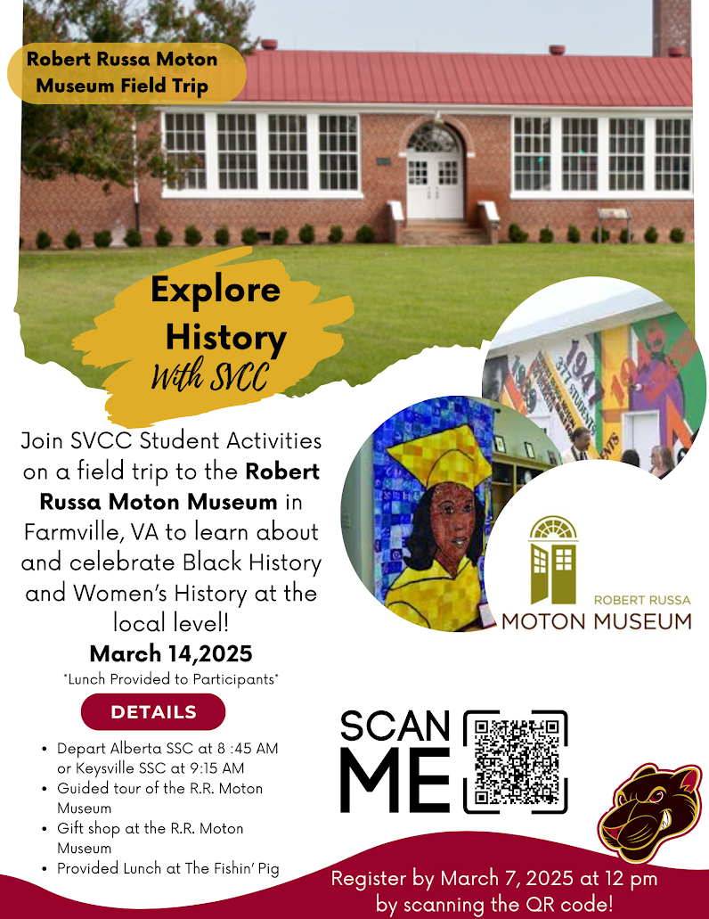 Moton Museum trip flyer March 14 2025 register