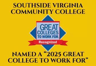 Southside Virginia Community College Named a “2025 Great College to Work For” with logo