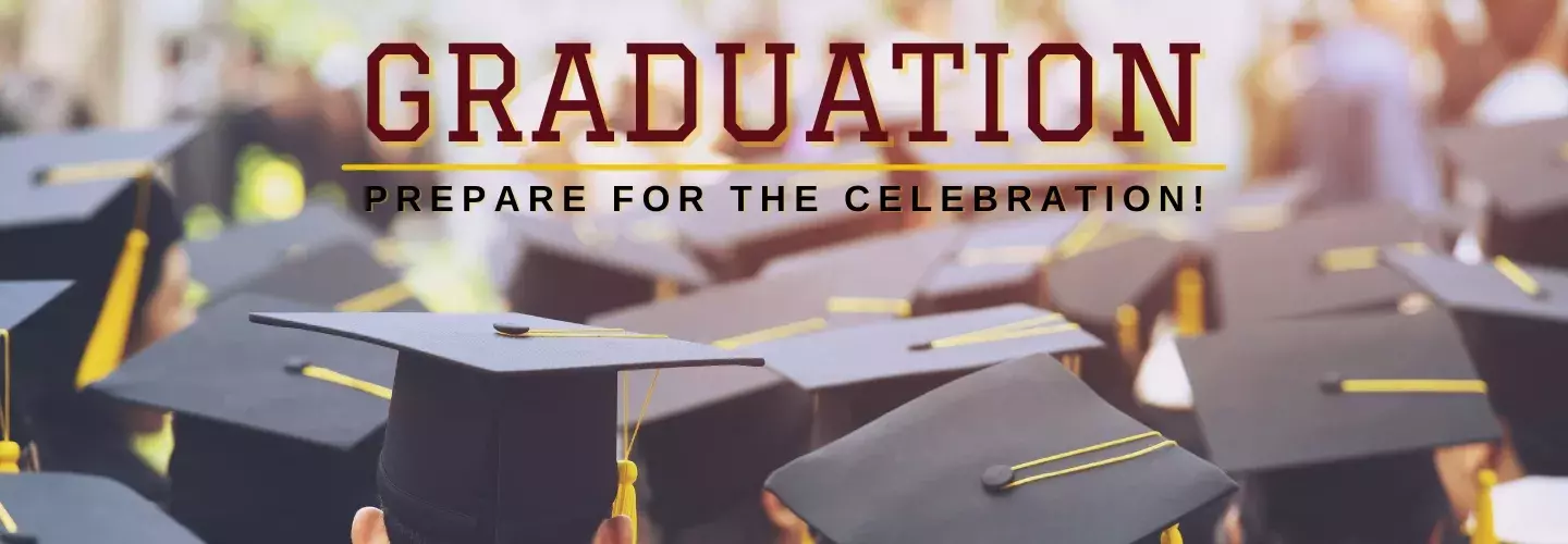 Group of students in graduation regalia